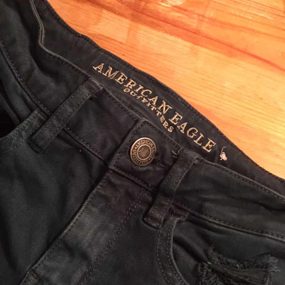 DARK GREEN  AMERICAN EAGLE JEANS
